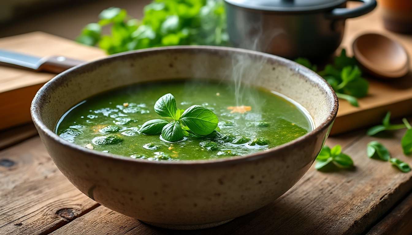 découvrez nos astuces pour préparer une soupe de cresson savoureuse, facile et rapide en 2025. suivez la recette pour régaler toute la famille avec ce plat sain et gourmand.