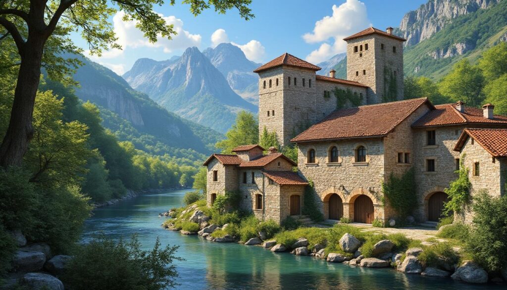 découvrez aínsa, un village médiéval pittoresque niché dans les pyrénées, offrant un parfait mélange de patrimoine historique et de paysages naturels préservés pour des vacances inoubliables.