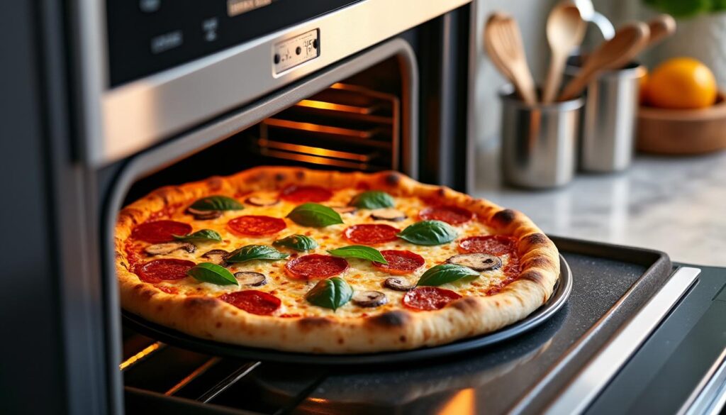 découvrez comment réchauffer une pizza au four pour obtenir une saveur et une texture parfaites, croustillantes à souhait.