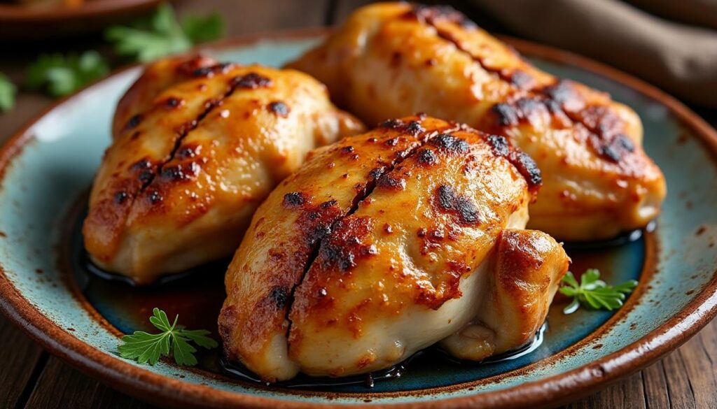 découvrez une recette simple et rapide pour préparer des hauts de cuisse de poulet au four, savoureux et croustillants, parfaits pour un repas facile et délicieux.