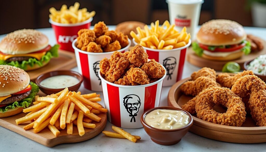 découvrez le menu complet kfc 2024 avec ses burgers savoureux, seaux généreux et toutes les offres actuelles pour régaler toute la famille.