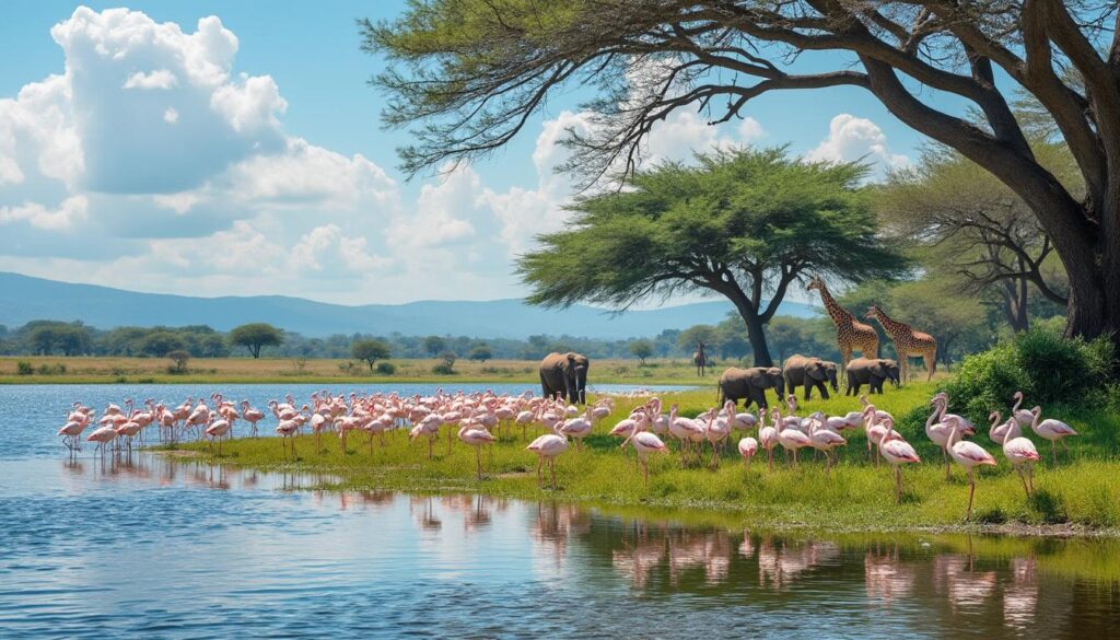 découvrez le lac nakuru au kenya avec notre guide complet pour visiter le parc national : faune exceptionnelle, conseils pratiques et meilleures périodes pour une expérience inoubliable.