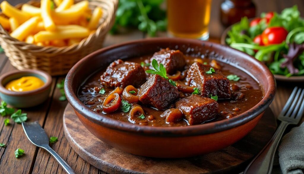 découvrez des idées simples et savoureuses pour accompagner votre carbonade flamande et sublimer ce plat traditionnel belge.