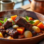découvrez la recette traditionnelle du rabo de toro, un ragoût andalou authentique, riche en saveurs et parfait pour les amateurs de cuisine espagnole.