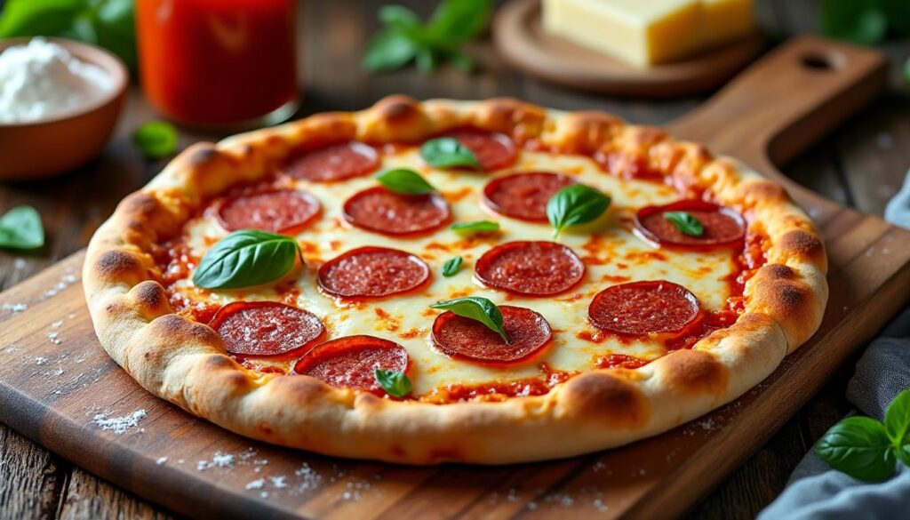 découvrez une recette facile et rapide pour préparer une délicieuse pizza à la salami, parfaite pour un repas savoureux en toute simplicité.