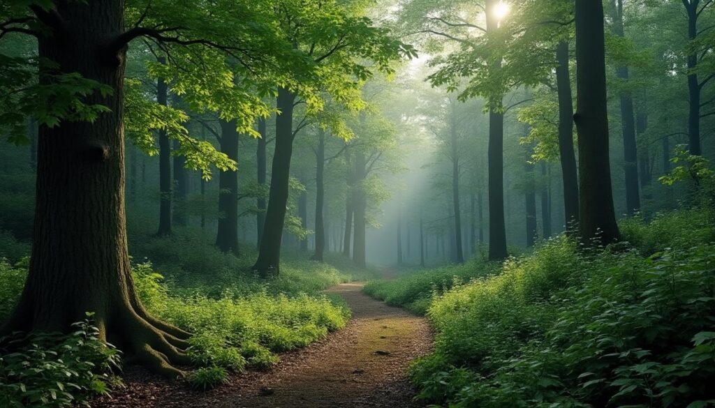 explorez la forêt de mormal située à la latitude 50.389169 et longitude 3.853723, un vaste espace naturel offrant randonnée, faune et flore exceptionnelles pour une escapade nature inoubliable.