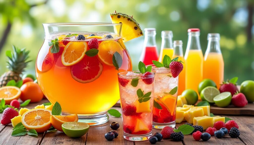 découvrez notre recette facile de punch pour 50 personnes avec les quantités exactes d'ingrédients pour réussir votre fête sans stress.