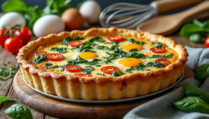 découvrez une recette facile et rapide de quiche sans crème fraîche, légère et savoureuse, parfaite pour un repas gourmand et équilibré.