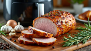 découvrez une recette facile et rapide pour préparer un rôti de porc savoureux au air fryer. profitez d'une cuisson parfaite et d'un plat tendre en un rien de temps.