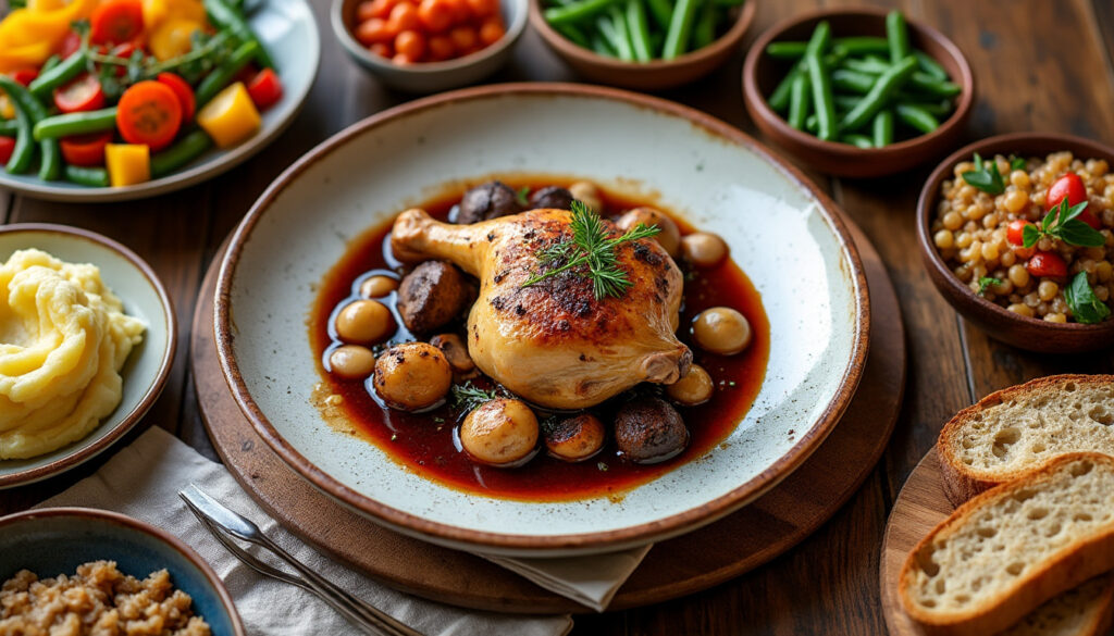 découvrez 10 idées savoureuses et originales pour accompagner votre coq au vin et sublimer ce plat traditionnel français.