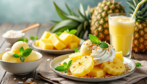 découvrez des recettes fraîches et faciles à réaliser avec de l'ananas pour des desserts savoureux et légers qui raviront vos papilles.