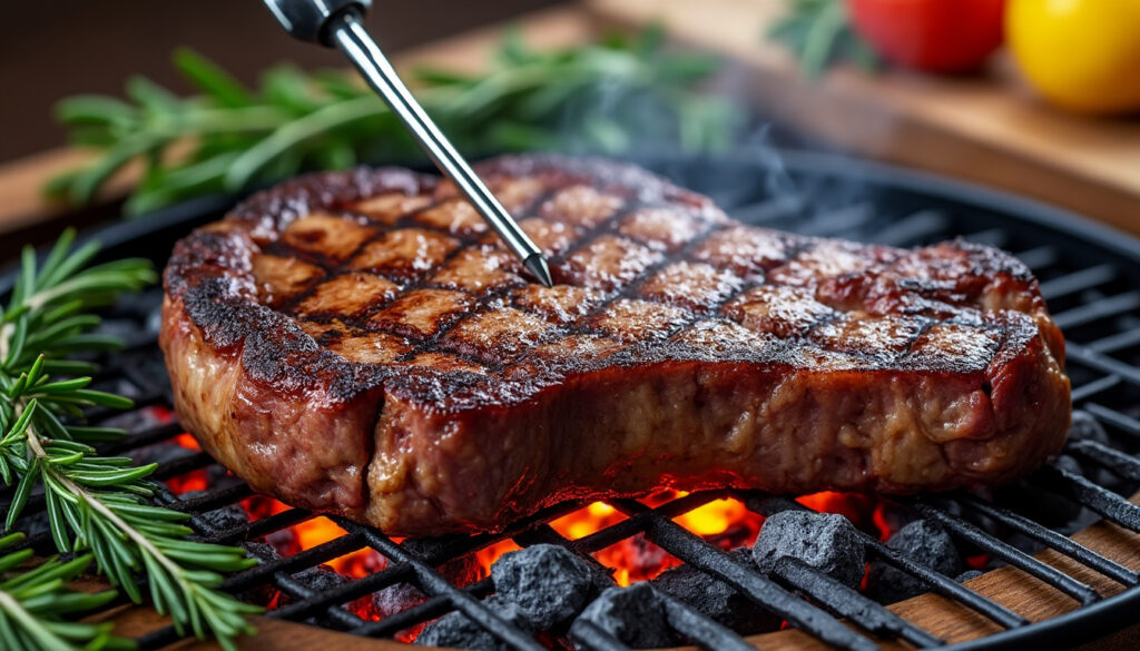 découvrez comment réussir la cuisson de votre entrecôte au barbecue avec ce guide simple. apprenez les temps de cuisson idéaux pour une viande savoureuse et tendre à chaque fois.