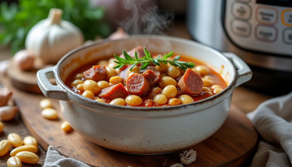 découvrez notre recette rapide et facile de cassoulet au cookeo, idéale pour un repas savoureux et convivial en un rien de temps.