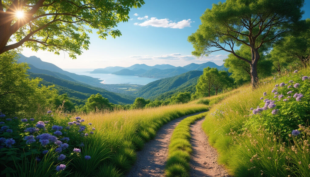 découvrez la randonnée facile de donibaneko atalaia au cœur du pays basque, offrant un panorama spectaculaire pour tous les amoureux de la nature et de la marche.