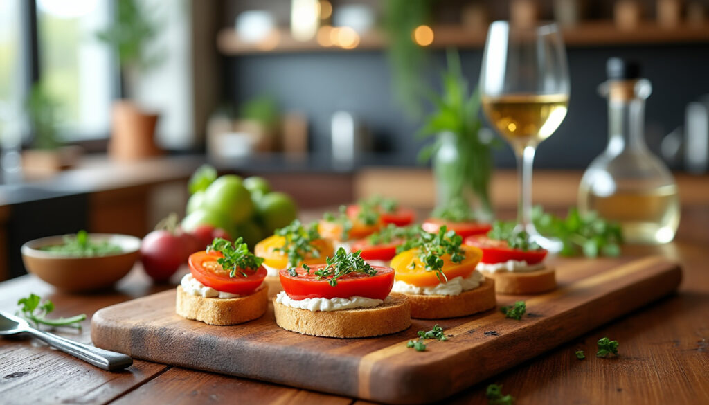 découvrez des recettes faciles, rapides et élégantes pour des entrées chic qui impressionneront vos invités en toute simplicité.
