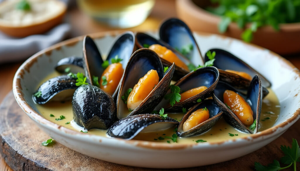 découvrez une recette facile et rapide de moules à la crème au vin blanc, parfaite pour un repas savoureux et gourmand en toute simplicité.