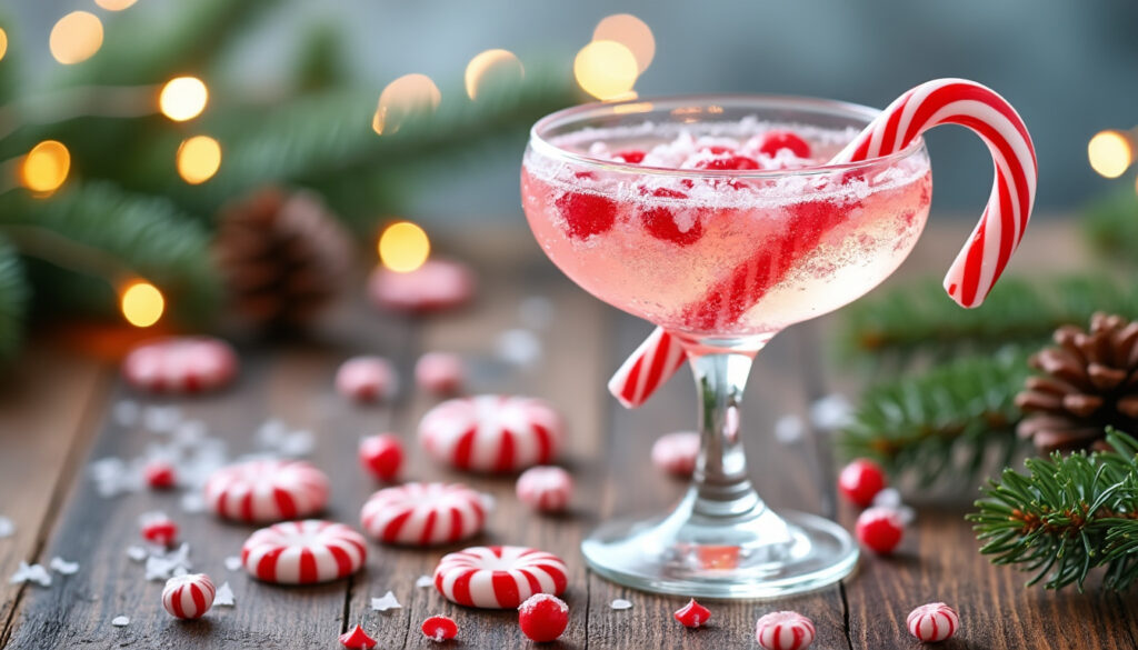 découvrez la recette facile et festive du cocktail bonbon candy cane spritzer, parfait pour vos fêtes avec une touche sucrée et pétillante.